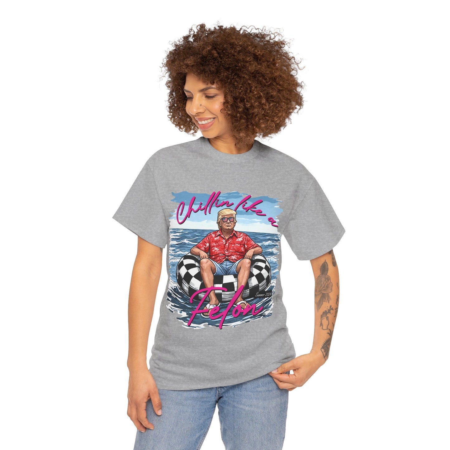 Trump Chillin' Unisex Heavy Cotton Tee