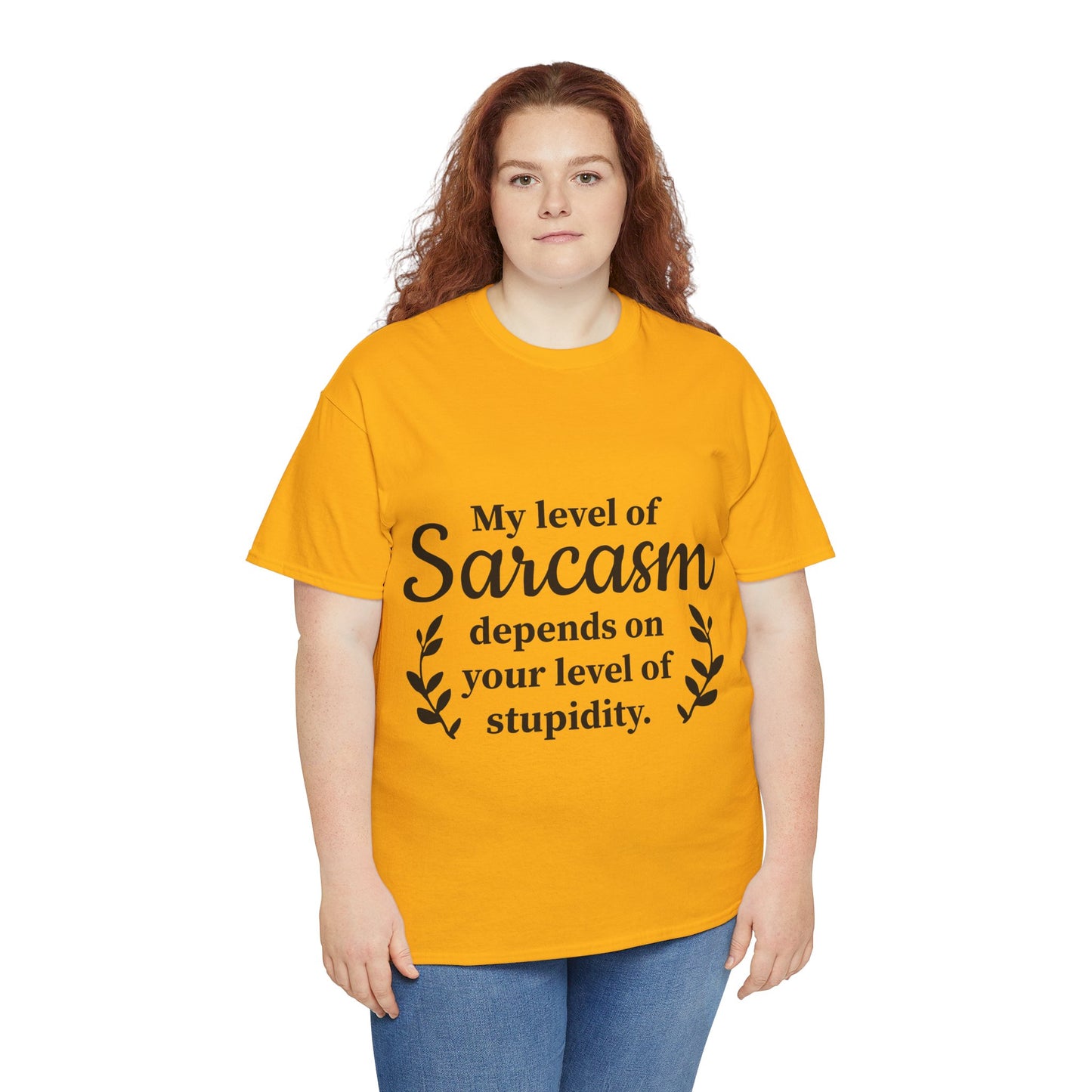 My Level Of Sarcasm Unisex Heavy Cotton Tee