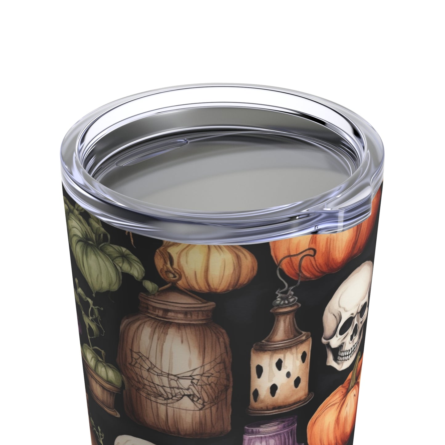 Halloween Pumpkin and Skeletons Tumbler 20oz