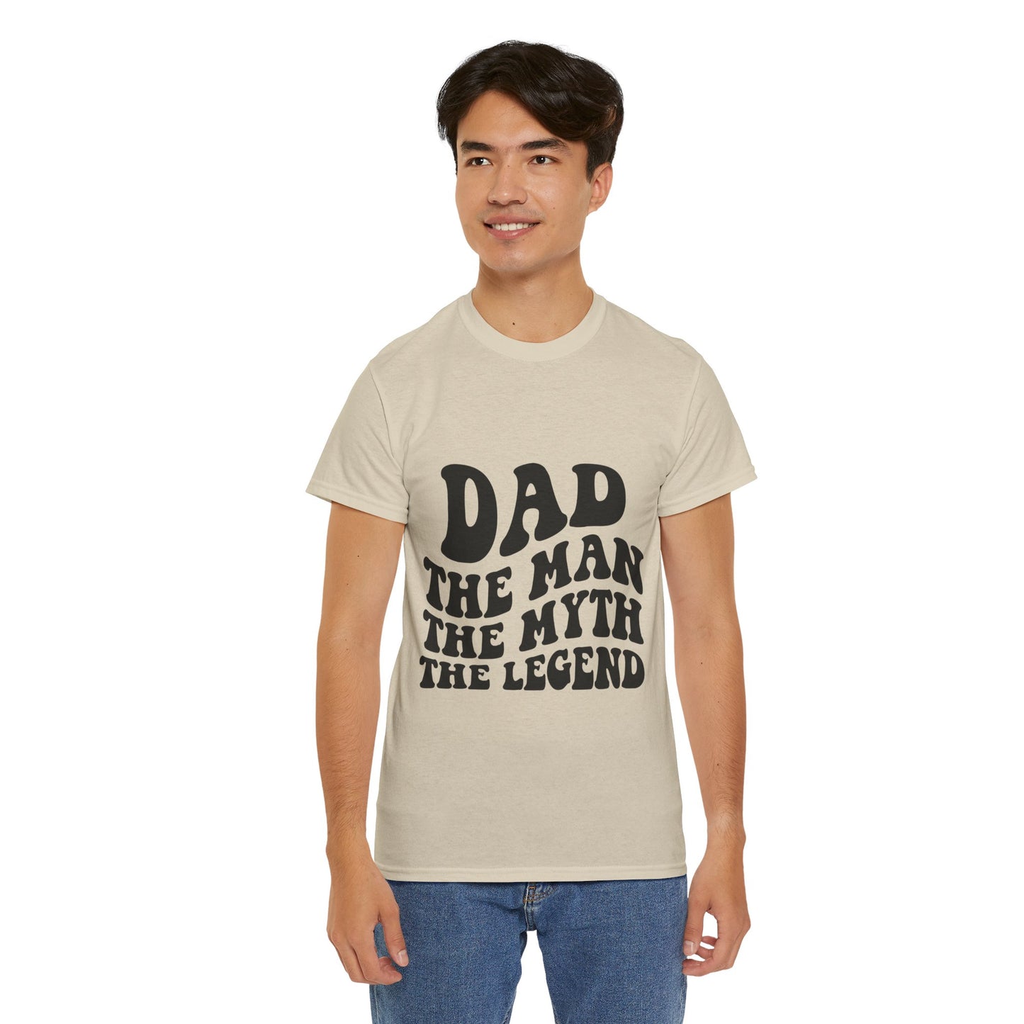 Dad Man Myth Legend Unisex Heavy Cotton Tee