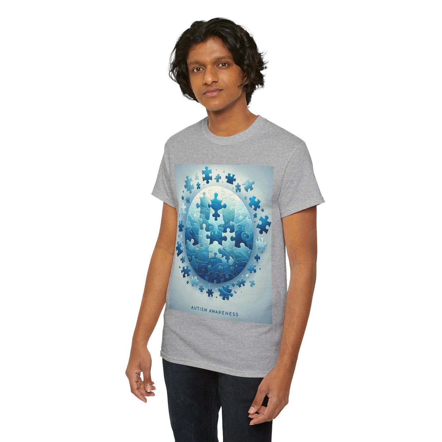 Autism Globe Unisex Heavy Cotton Tee