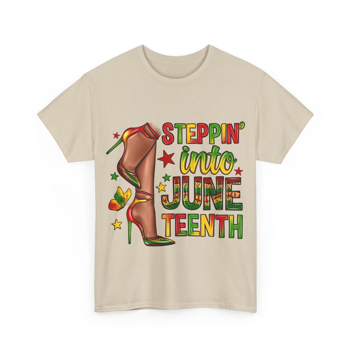 Stepping Into Juneteenth Unisex Heavy Cotton Tee