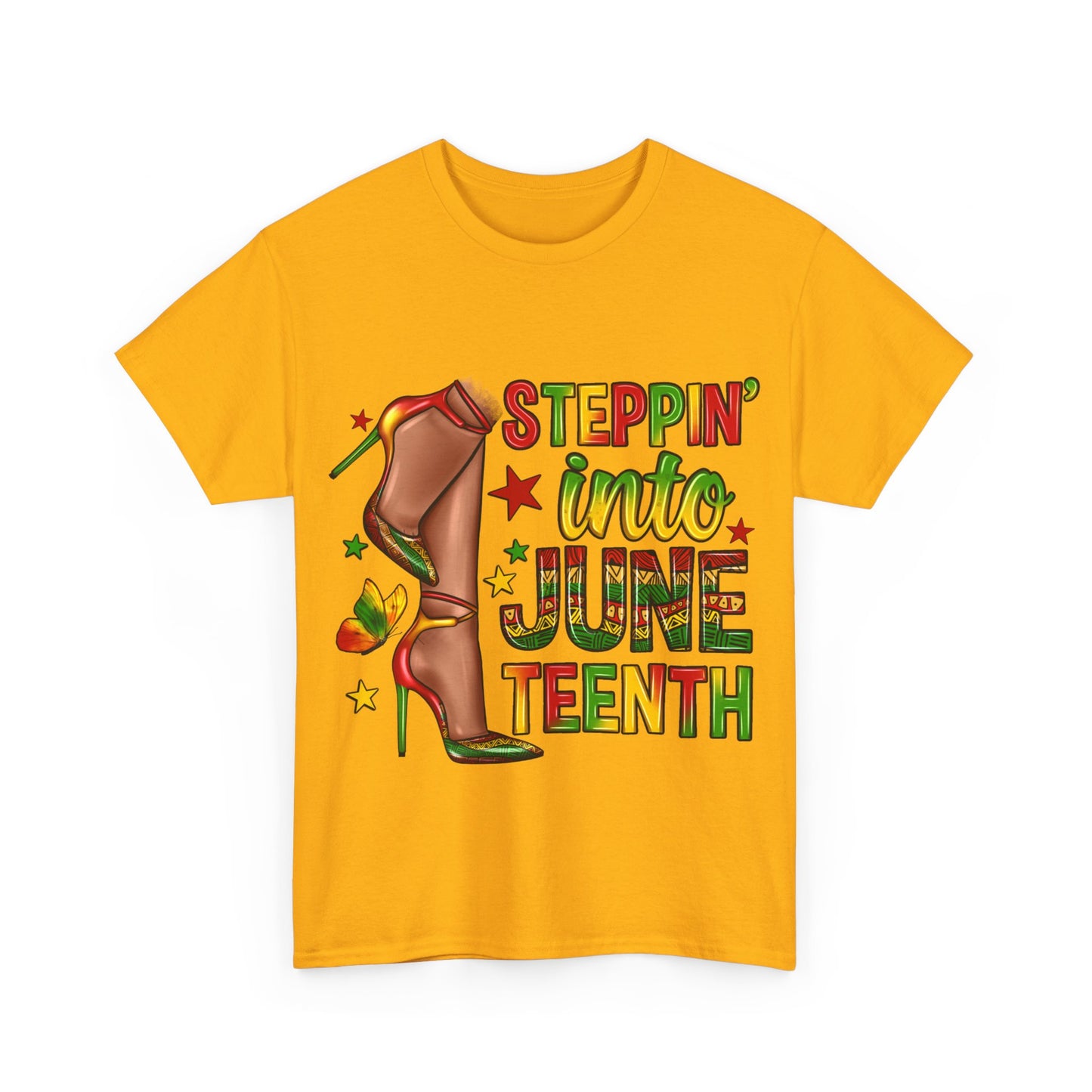 Stepping Into Juneteenth Unisex Heavy Cotton Tee