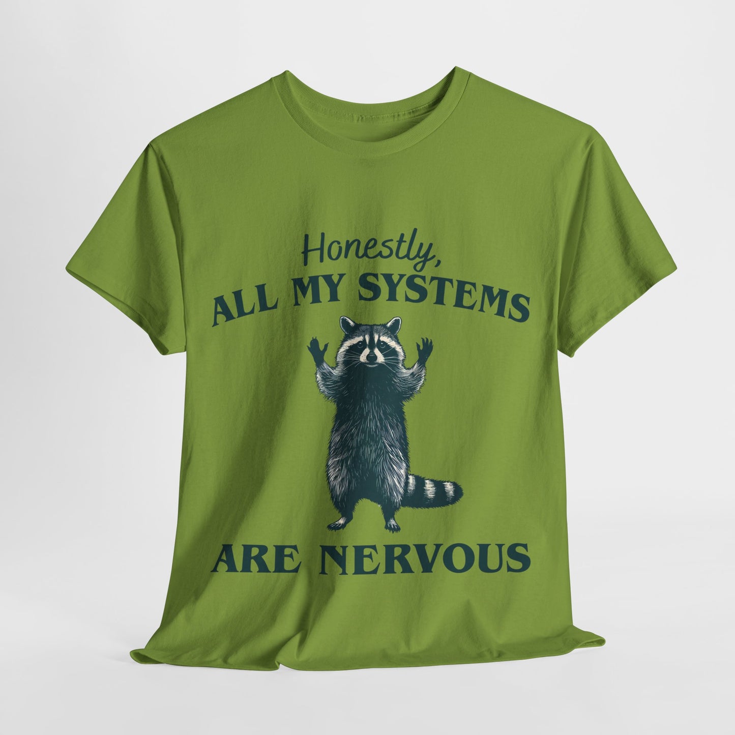 Nervous Racoon Unisex Heavy Cotton Tee