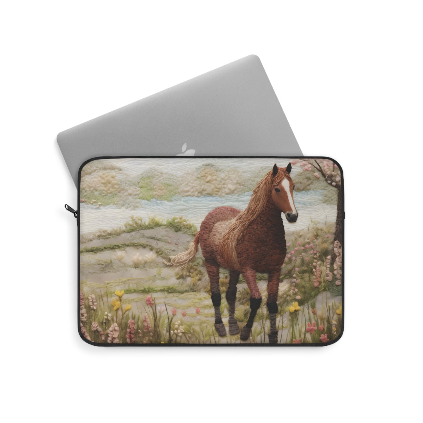 Horse In The Meadow Laptop Sleeve