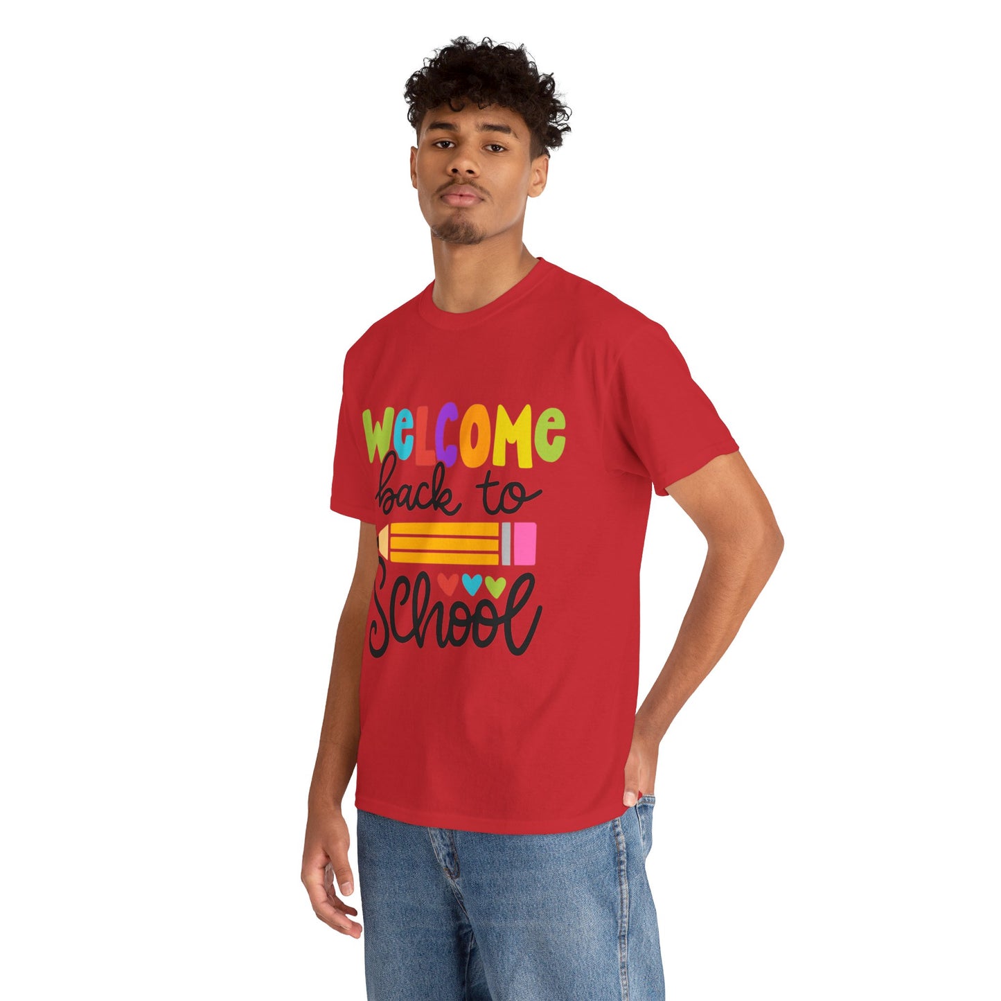 Welcome Back To School Unisex Heavy Cotton Tee