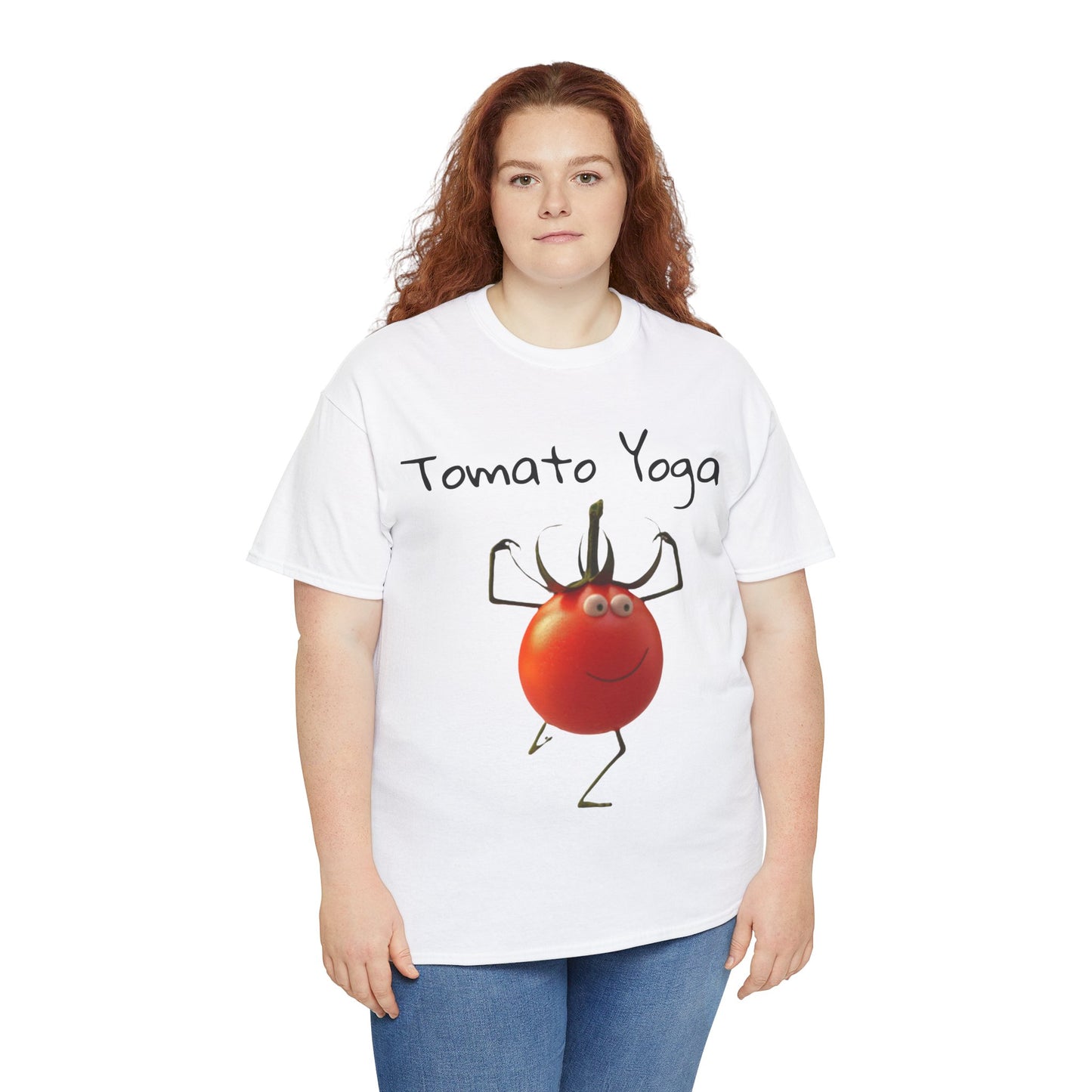 Tomato Yoga Unisex Heavy Cotton Tee