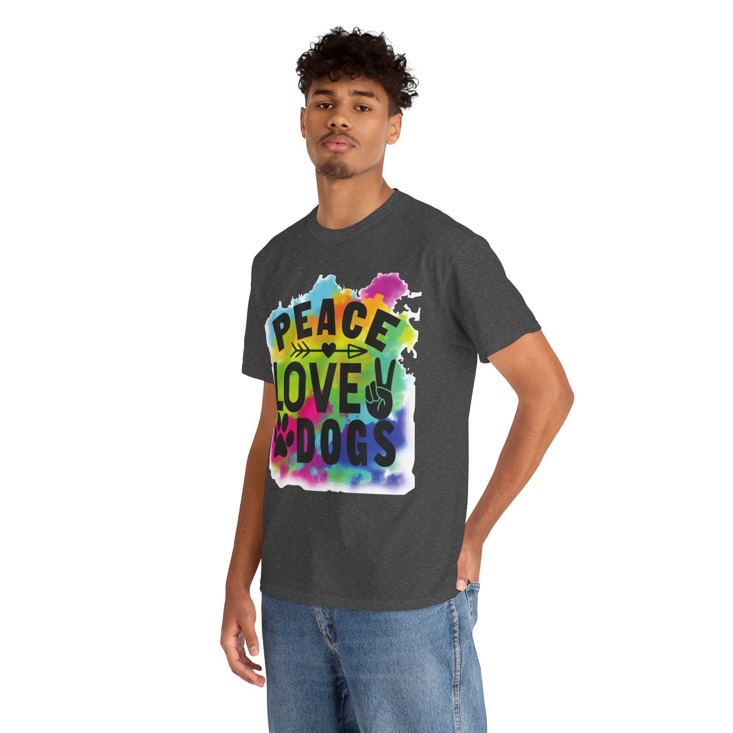 Peace Love Dogs Unisex Heavy Cotton Tee