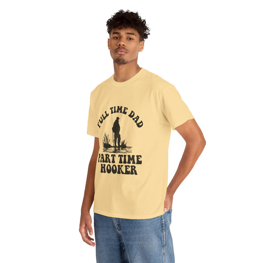 Full Time Dad Unisex Heavy Cotton Tee