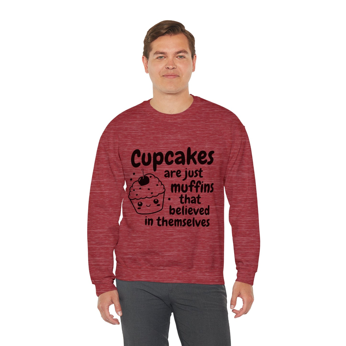 Cupcakes are Muffins Unisex Heavy Blend™ Crewneck Sweatshirt