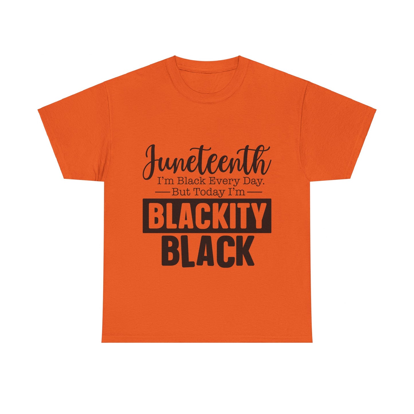 Juneteenth Black Everyday Unisex Heavy Cotton Tee