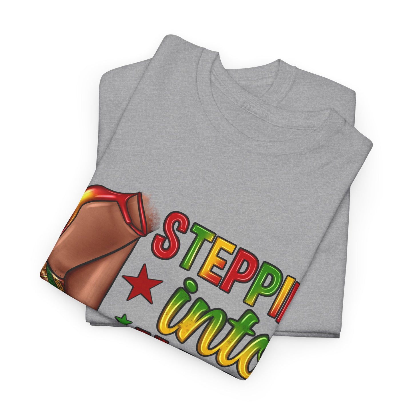 Stepping Into Juneteenth Unisex Heavy Cotton Tee