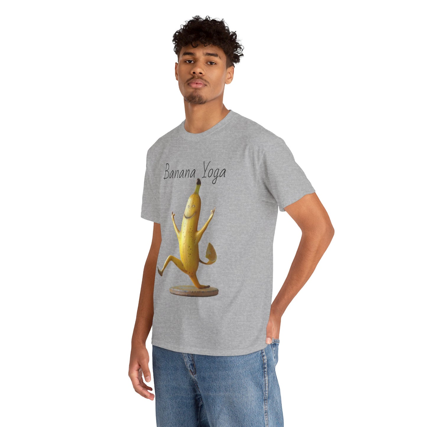 Banana Yoga2 Unisex Heavy Cotton Tee