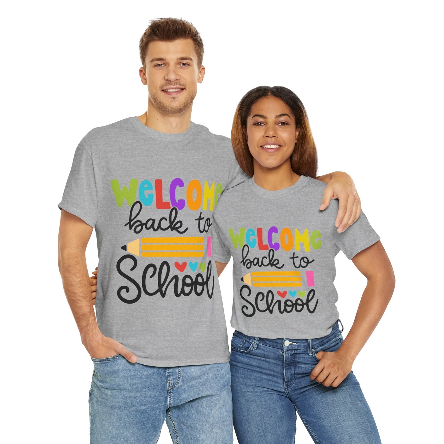 Welcome Back To School Unisex Heavy Cotton Tee