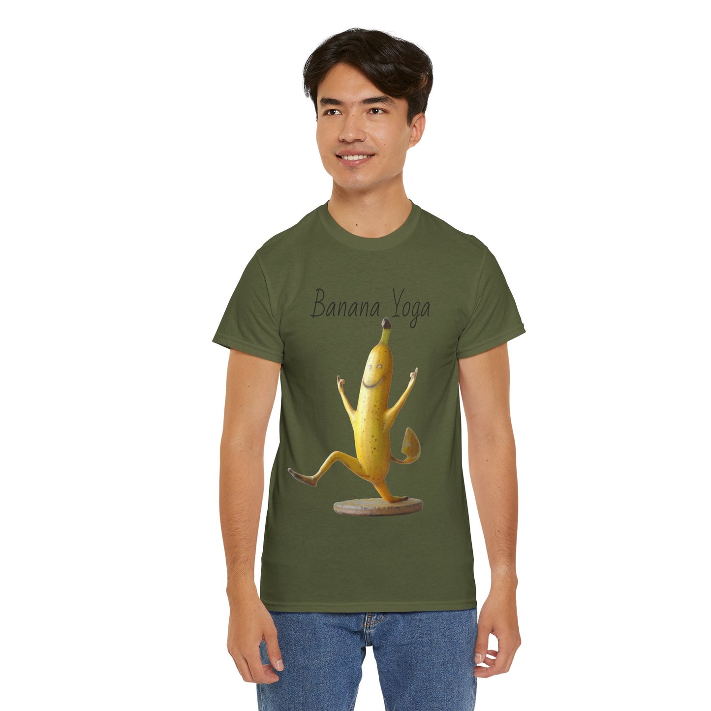 Banana Yoga2 Unisex Heavy Cotton Tee