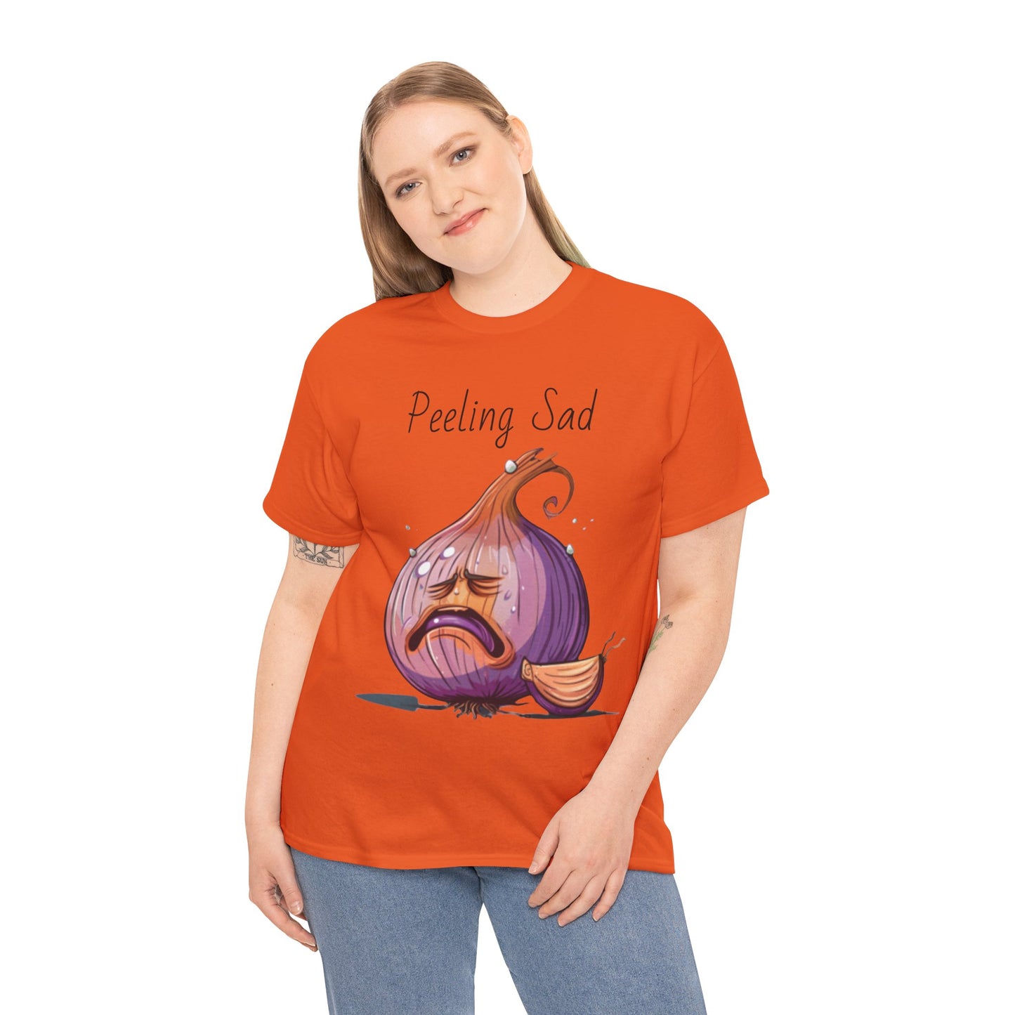 Peeling Sad Unisex Heavy Cotton Tee