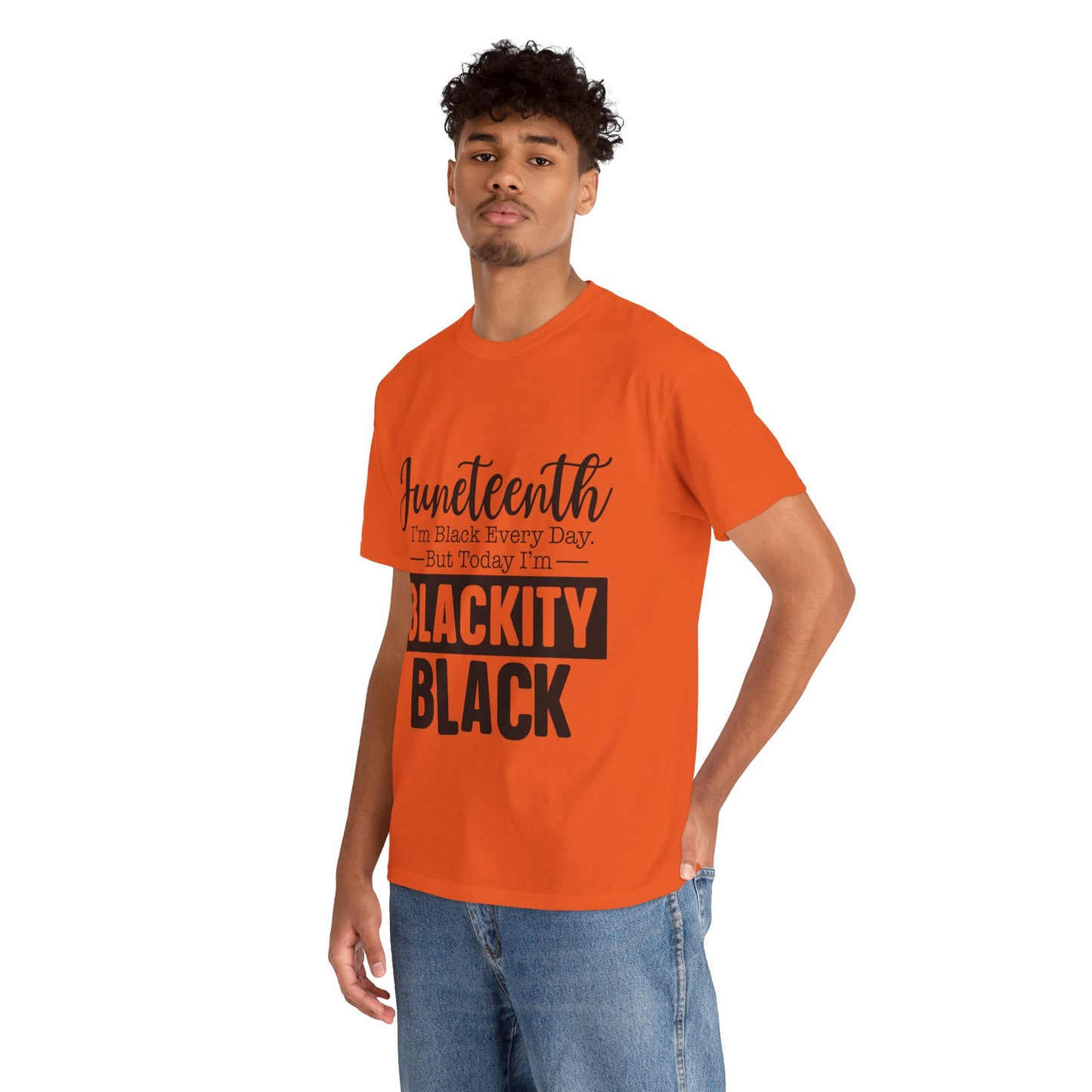 Juneteenth Black Everyday Unisex Heavy Cotton Tee