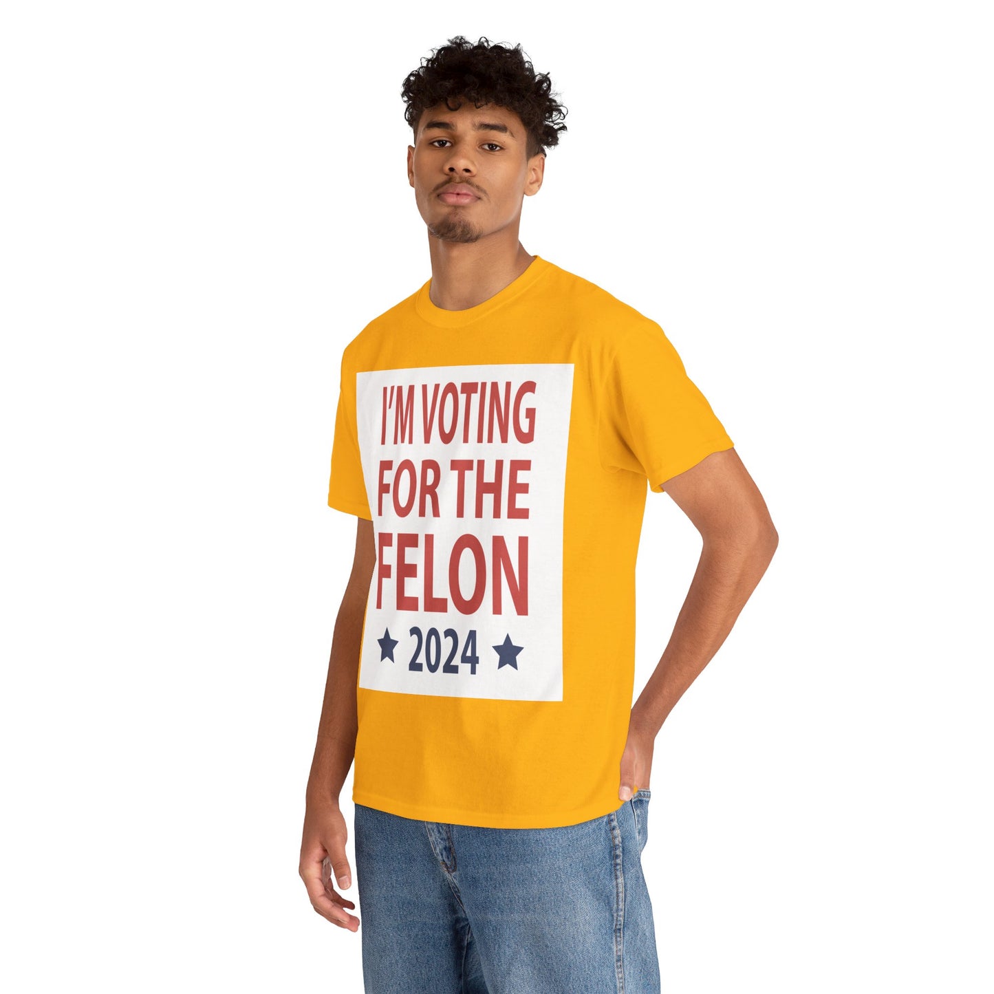 Voting For A Felon Unisex Heavy Cotton Tee