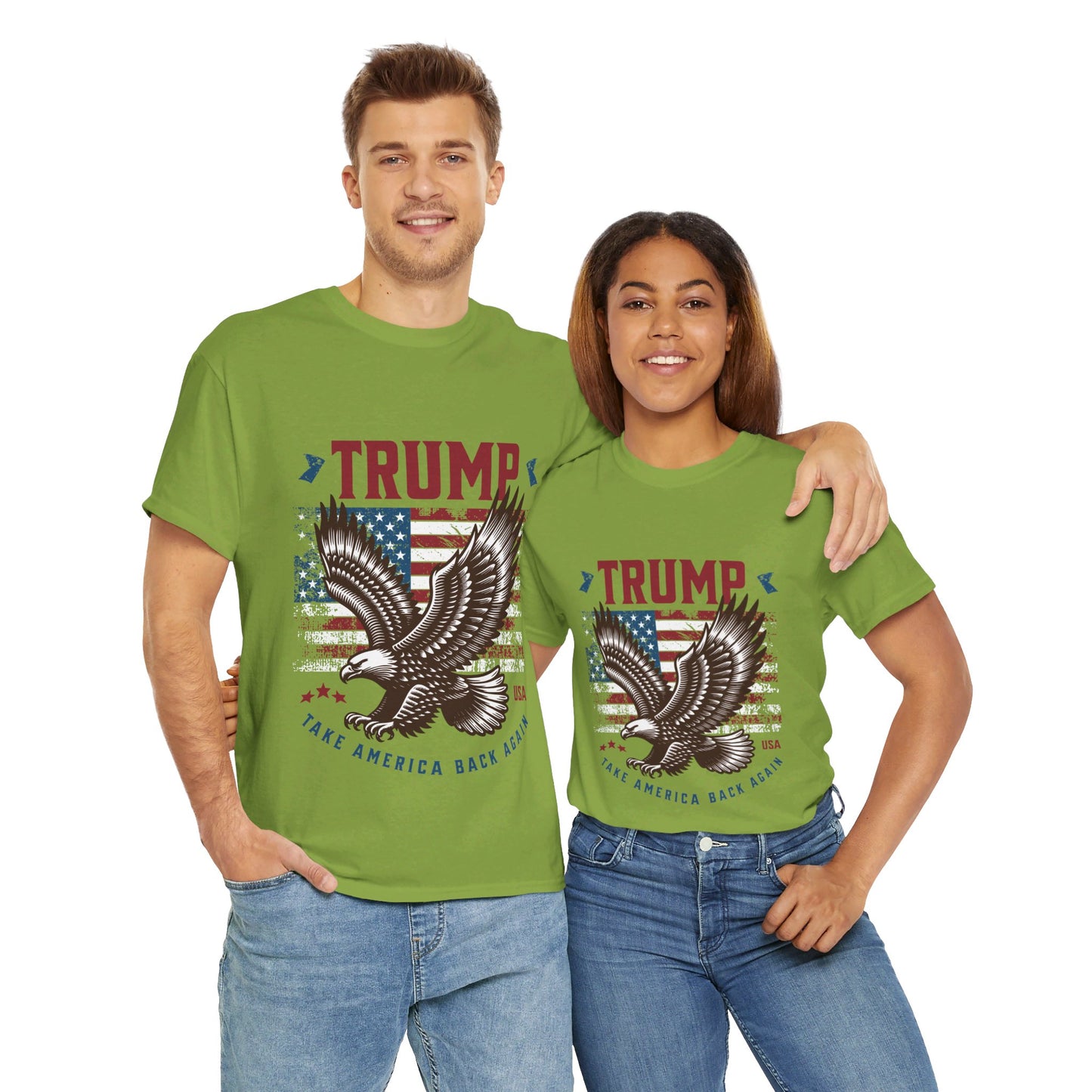 Trump MAGA Eagle Unisex Heavy Cotton Tee