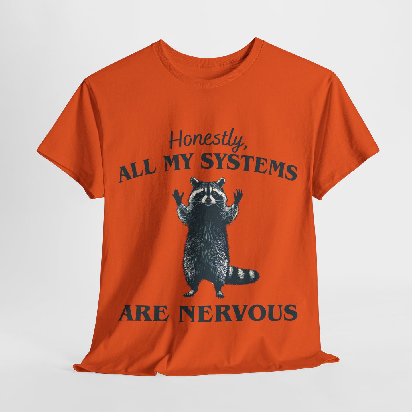 Nervous Racoon Unisex Heavy Cotton Tee