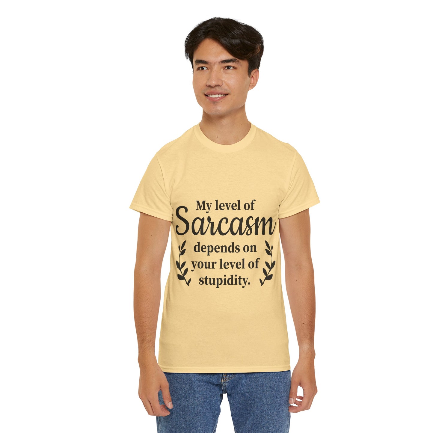 My Level Of Sarcasm Unisex Heavy Cotton Tee