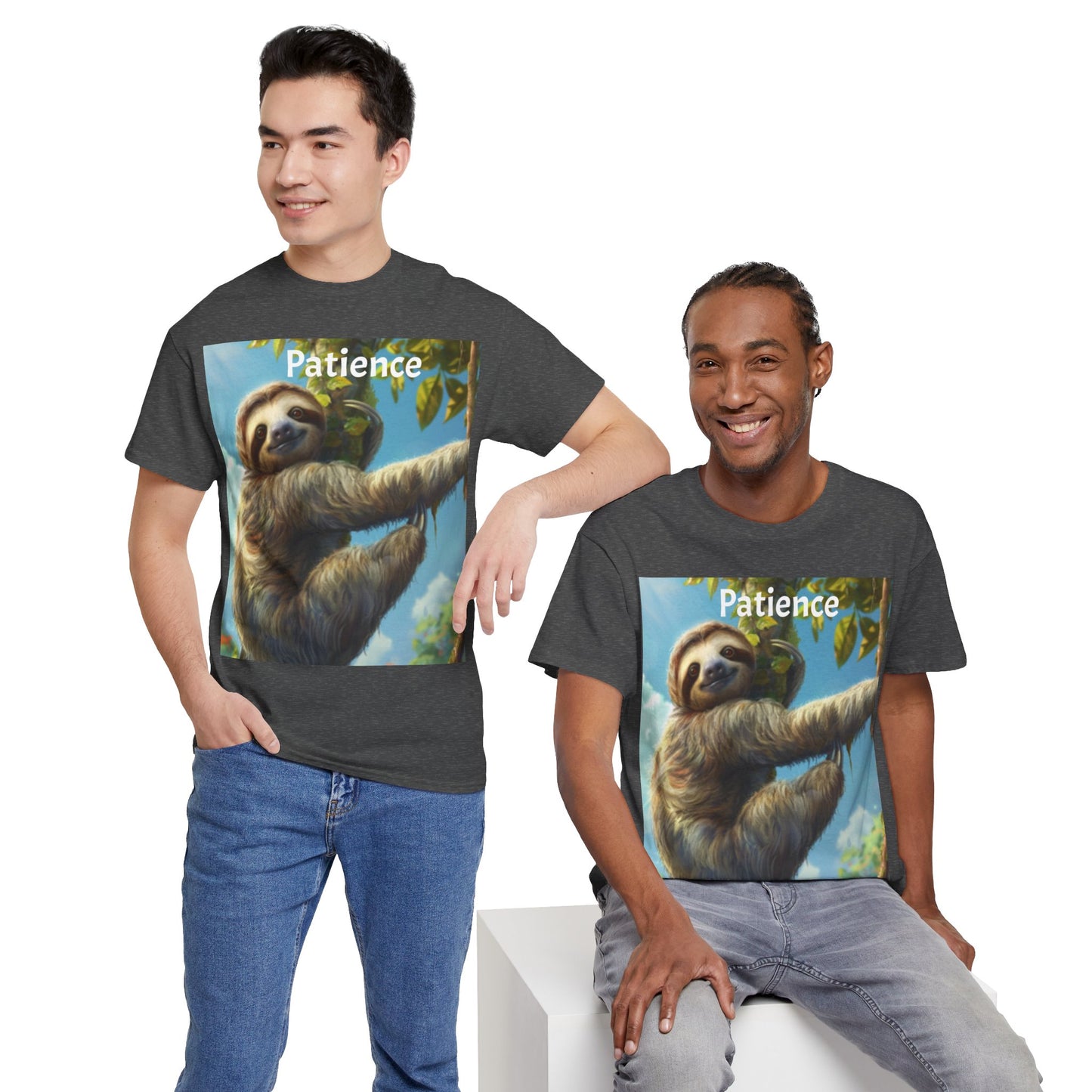 Sloth Patience Unisex Heavy Cotton Tee