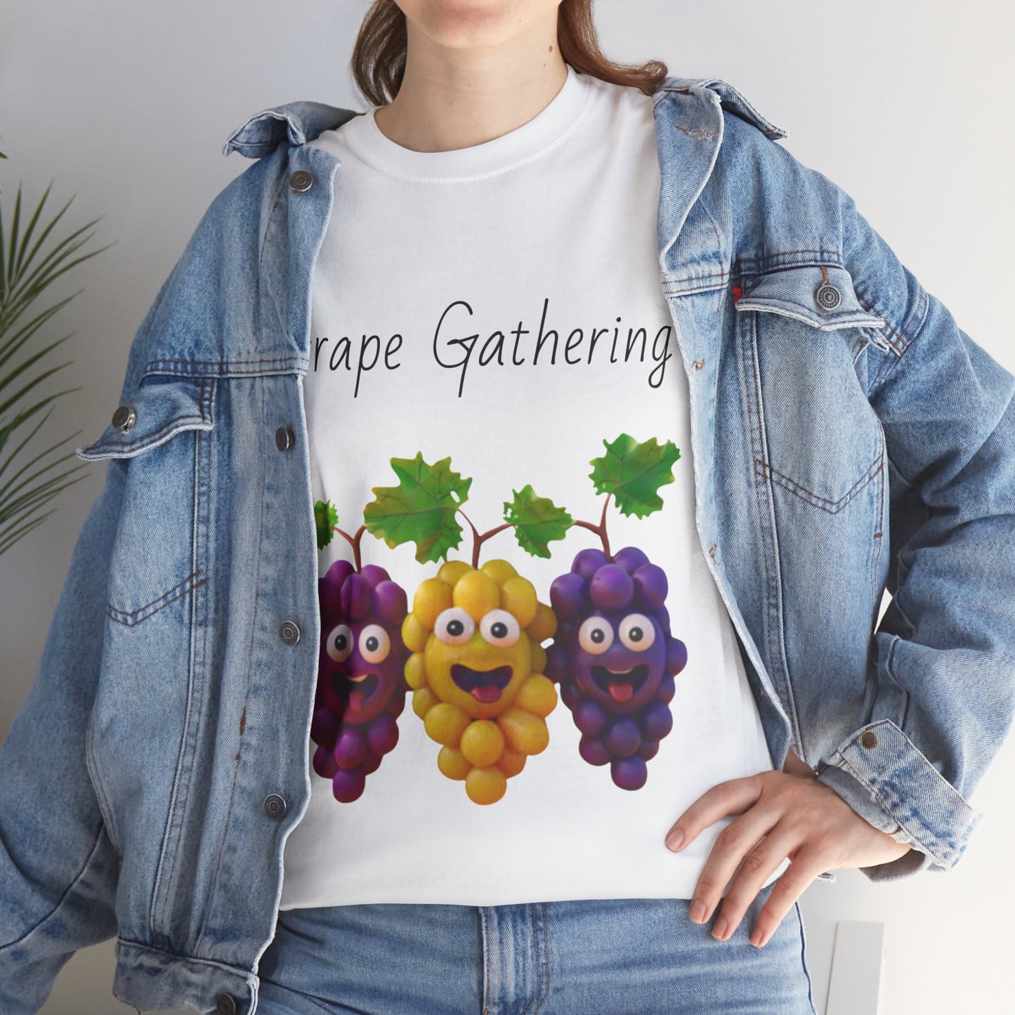 Grape Gathering Unisex Heavy Cotton Tee