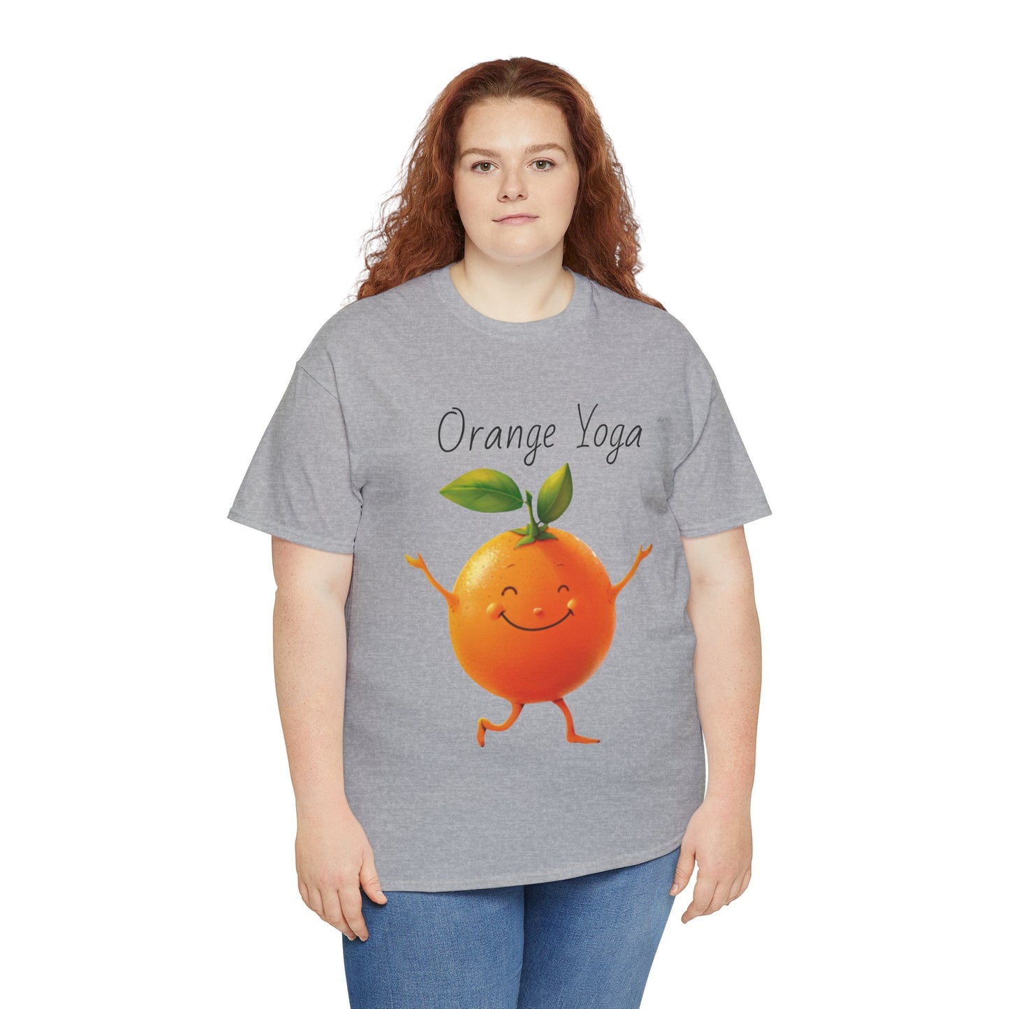 Orange Yoga Unisex Heavy Cotton Tee