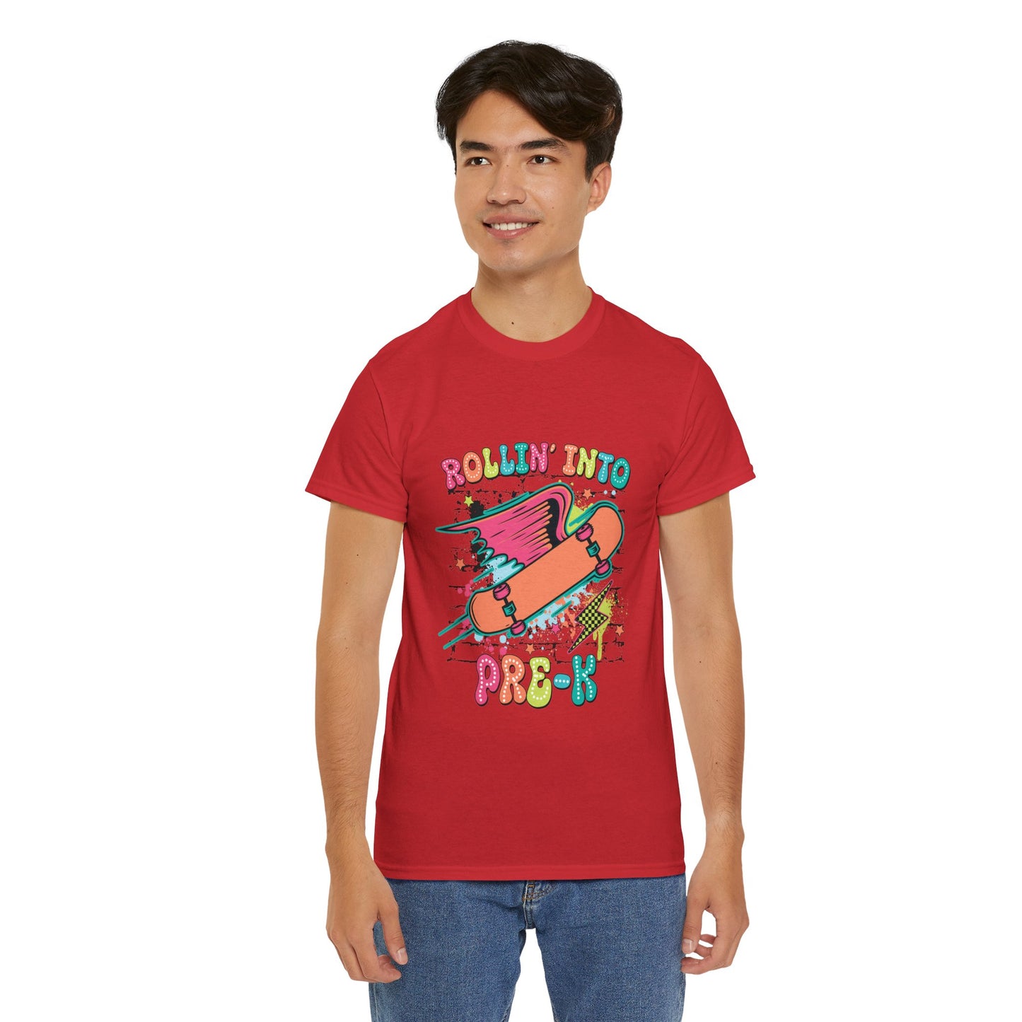 Rockin Into Pre K Unisex Heavy Cotton Tee