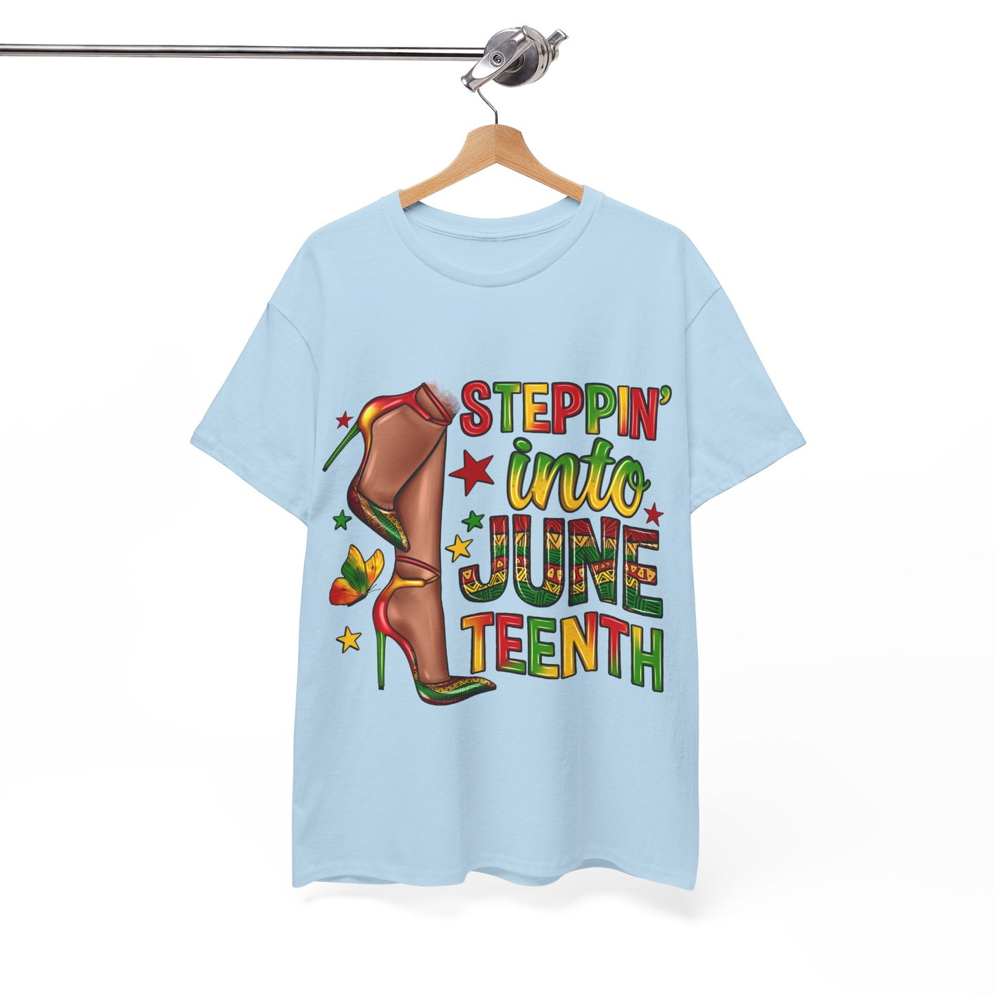 Stepping Into Juneteenth Unisex Heavy Cotton Tee