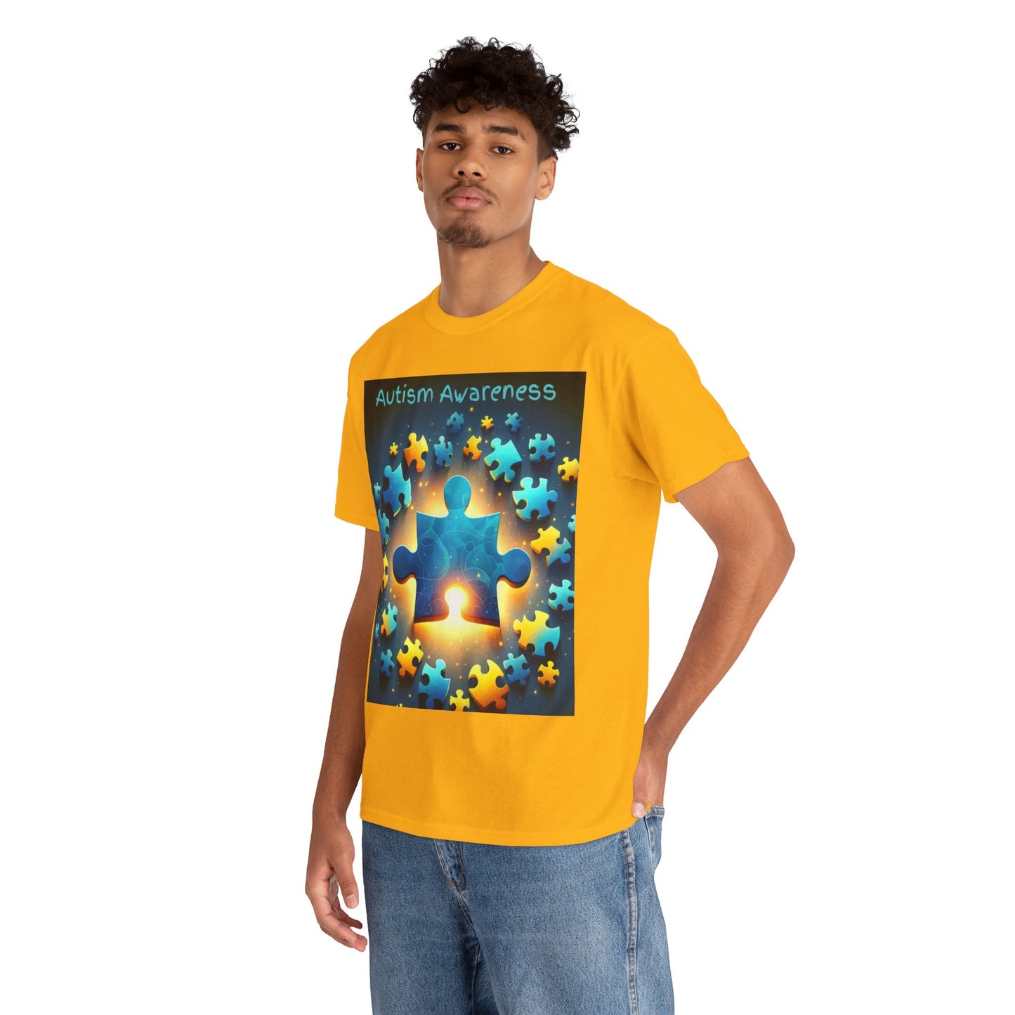 Autism Glow Unisex Heavy Cotton Tee