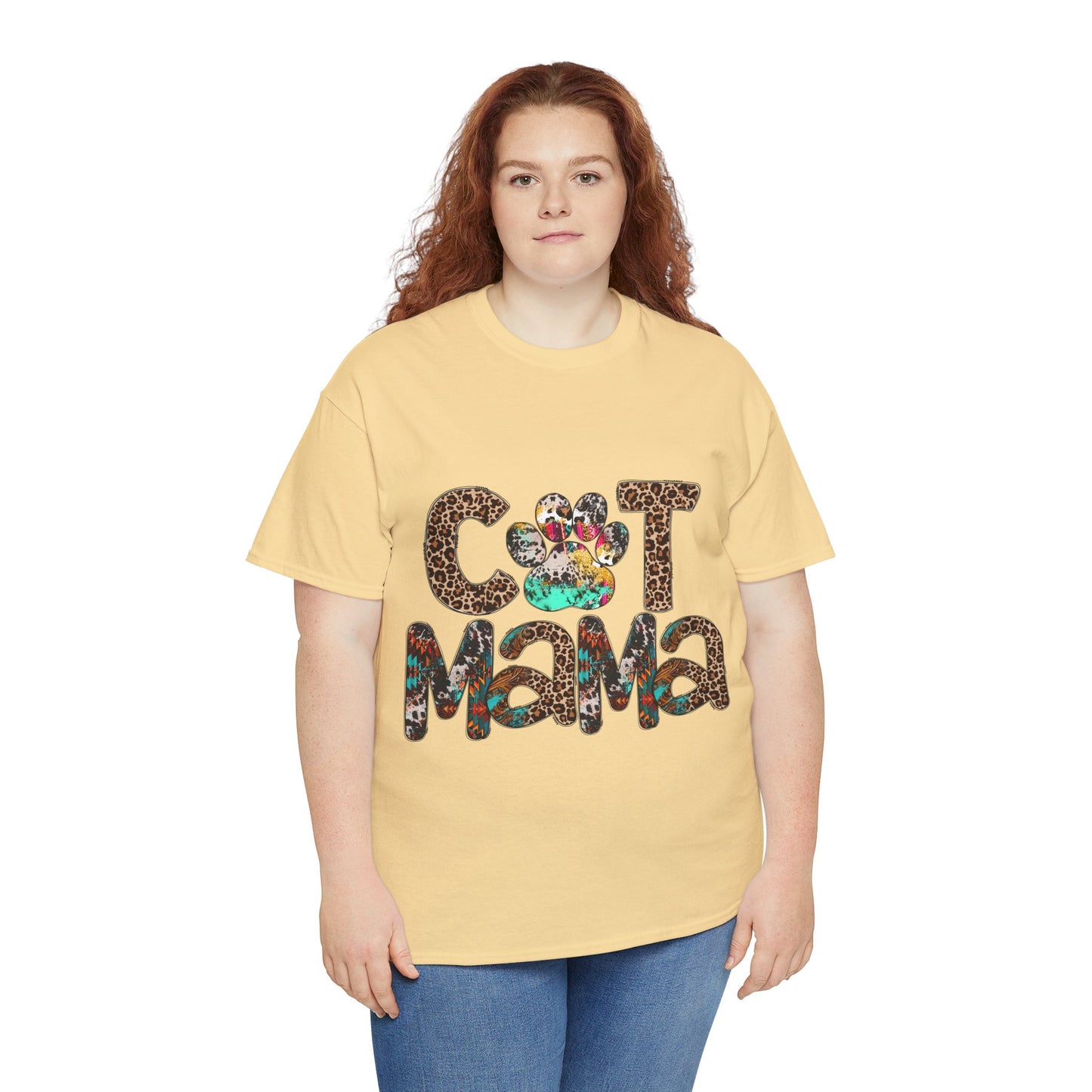 Cat Mama2 Unisex Heavy Cotton Tee