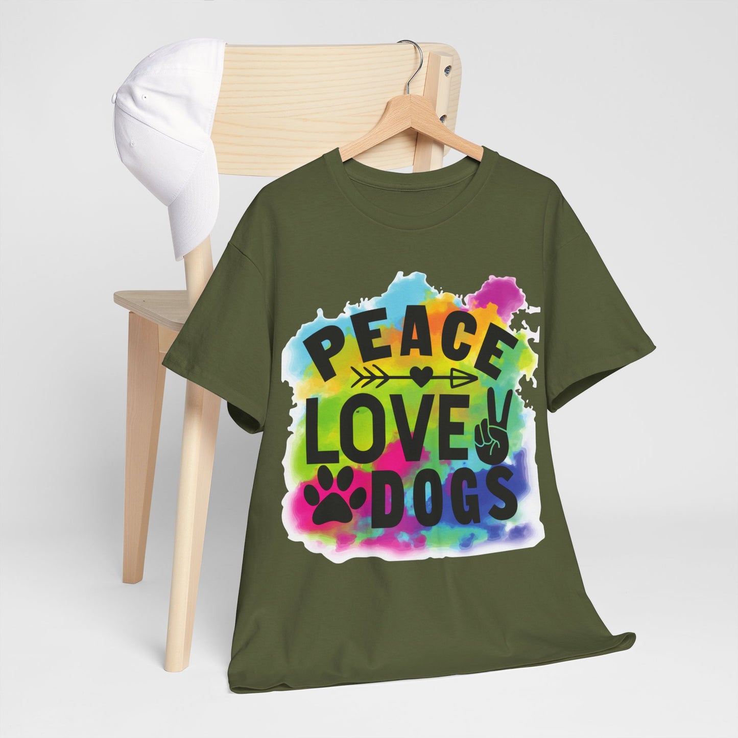 Peace Love Dogs Unisex Heavy Cotton Tee