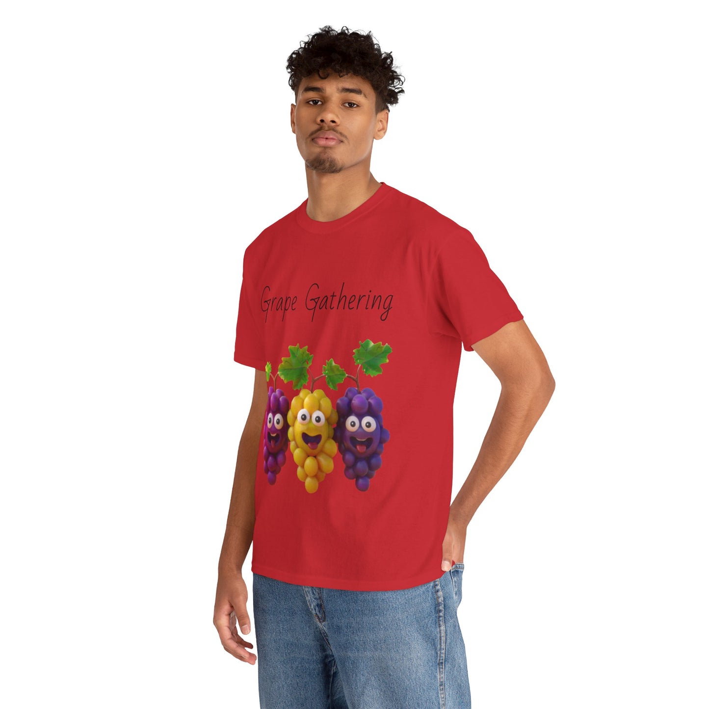 Grape Gathering Unisex Heavy Cotton Tee