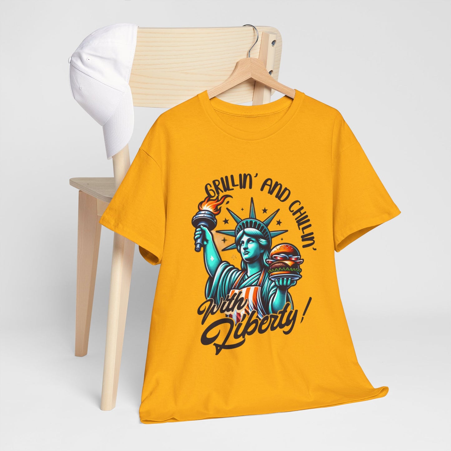 Grillin' Unisex Heavy Cotton Tee