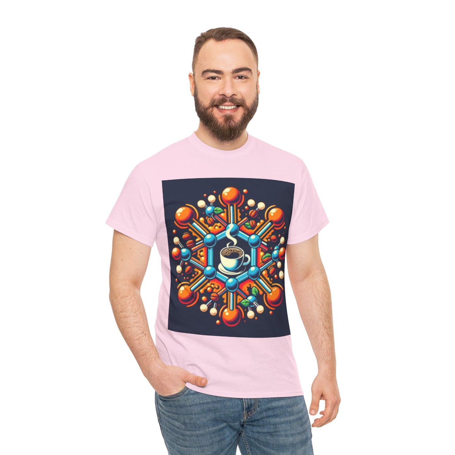 Color Bomb Coffee Cup Unisex Heavy Cotton Tee