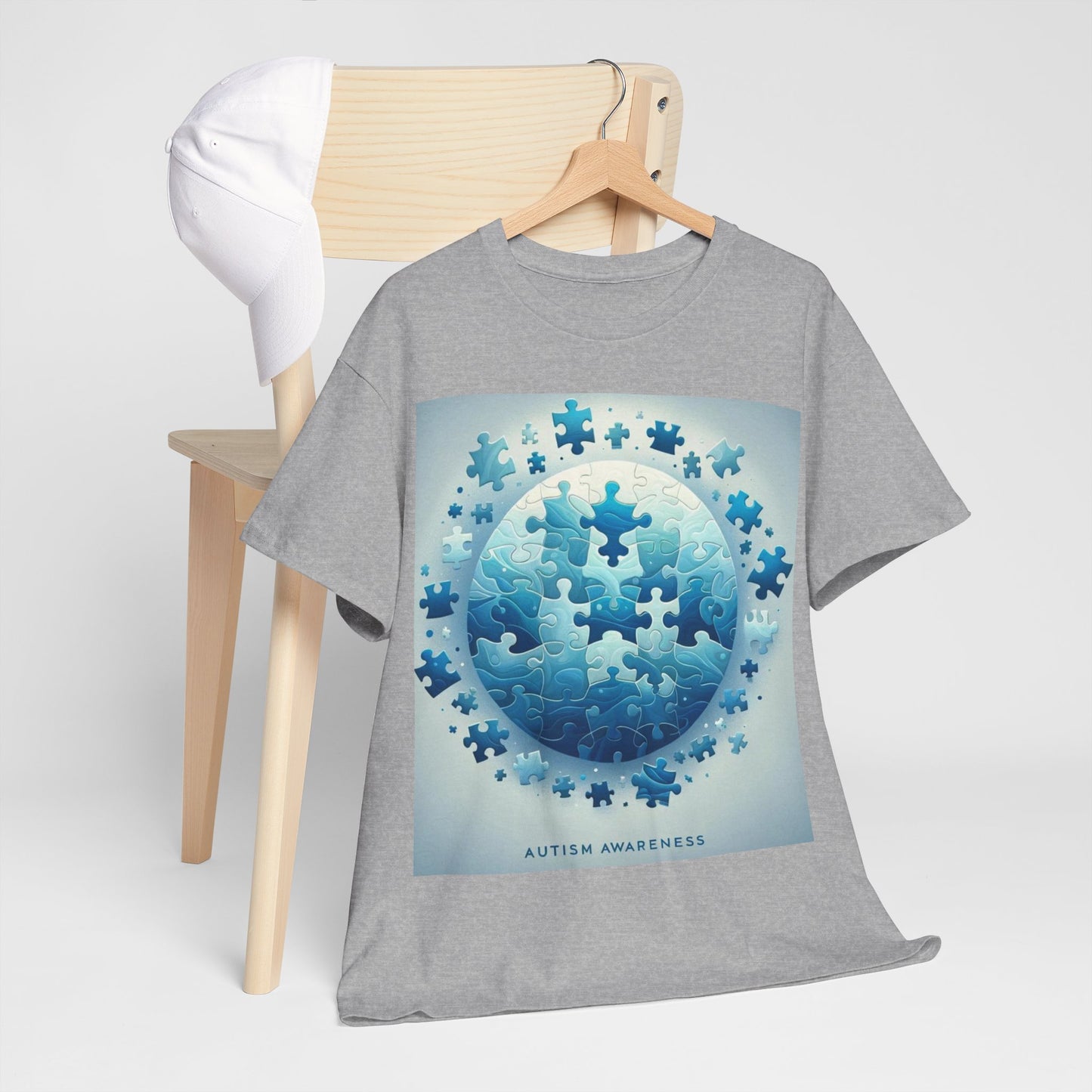 Autism Globe Unisex Heavy Cotton Tee