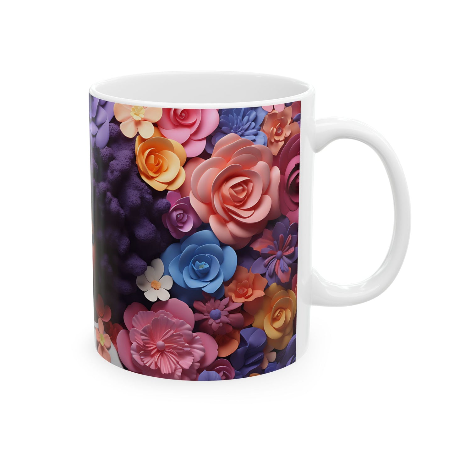 Flower Girl Ceramic Mug, (11oz, 15oz)