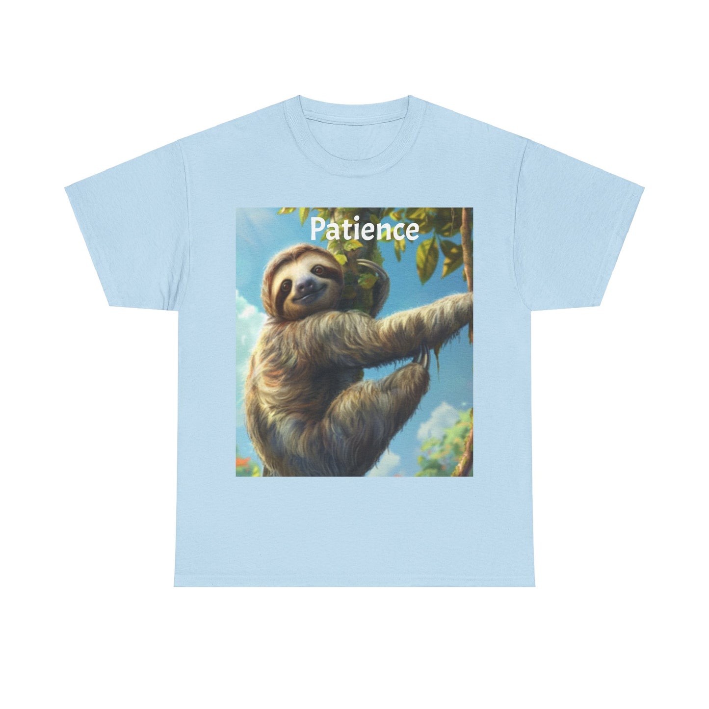 Sloth Patience Unisex Heavy Cotton Tee