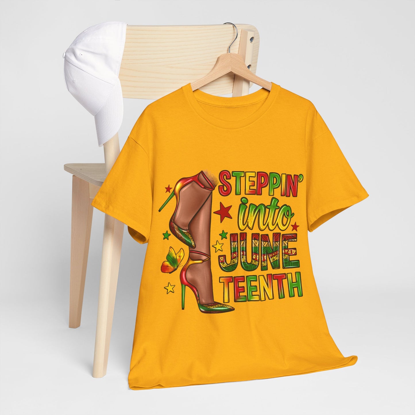 Stepping Into Juneteenth Unisex Heavy Cotton Tee