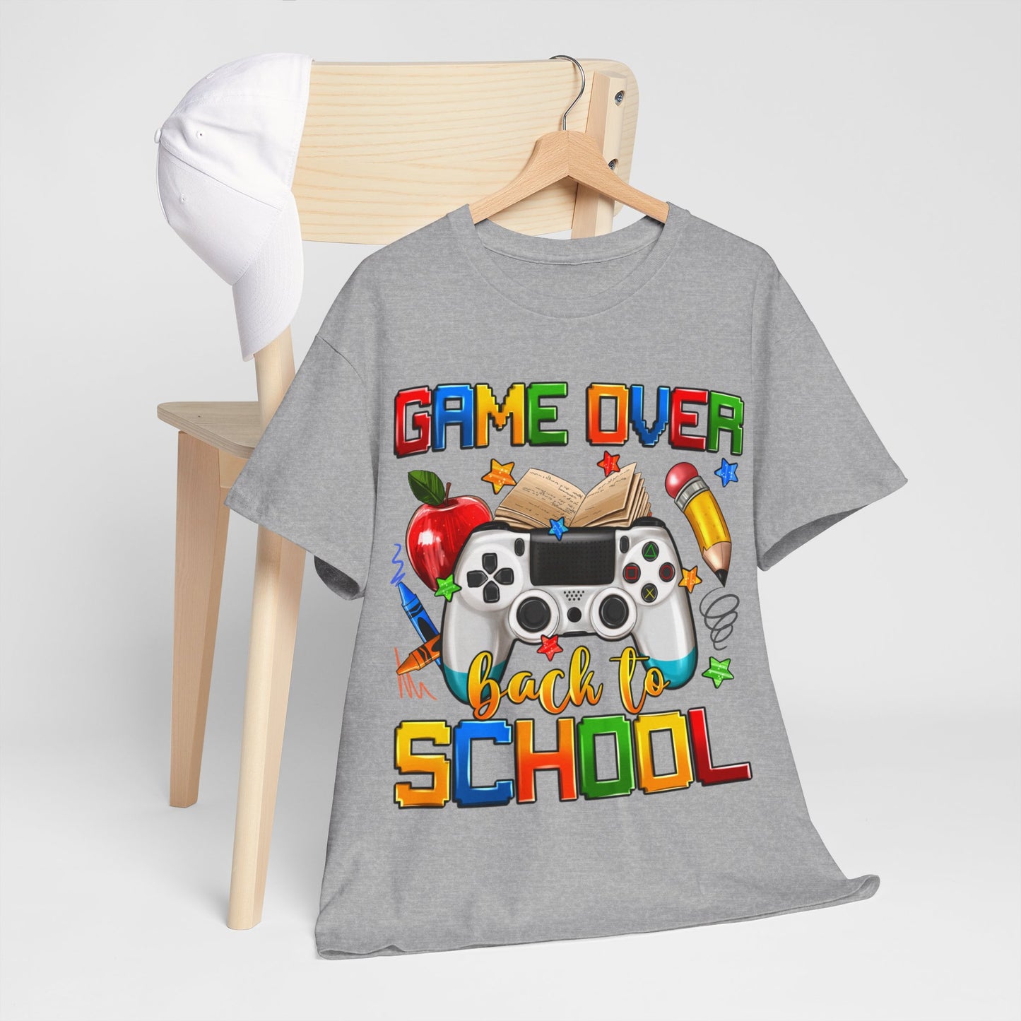 Game Over Back To School Unisex Cotton Tee