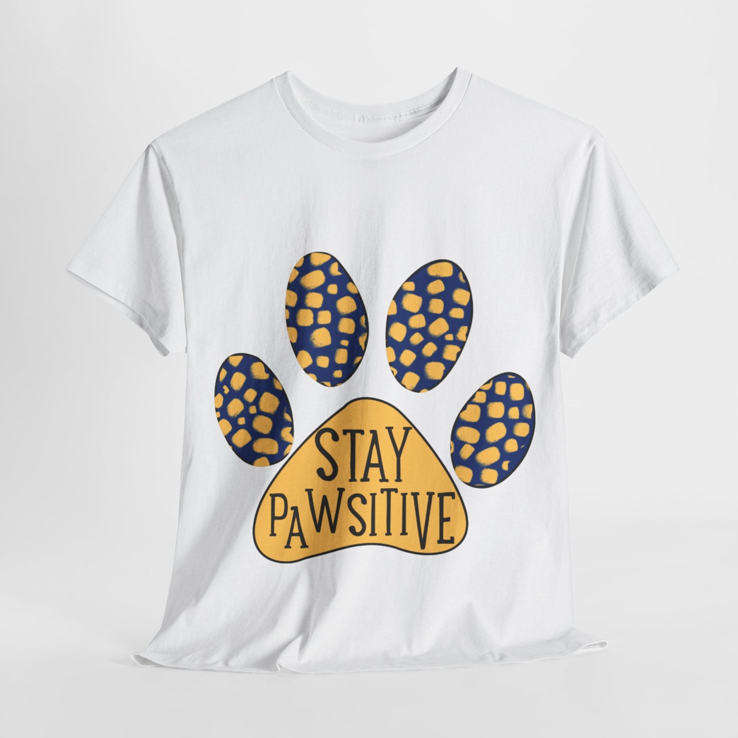 Stay Pawsitive Unisex Heavy Cotton Tee