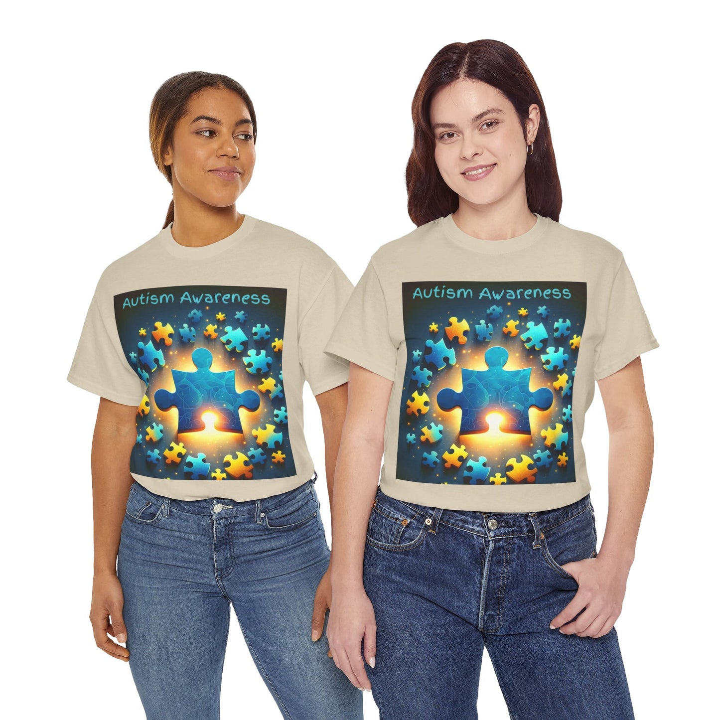 Autism Glow Unisex Heavy Cotton Tee