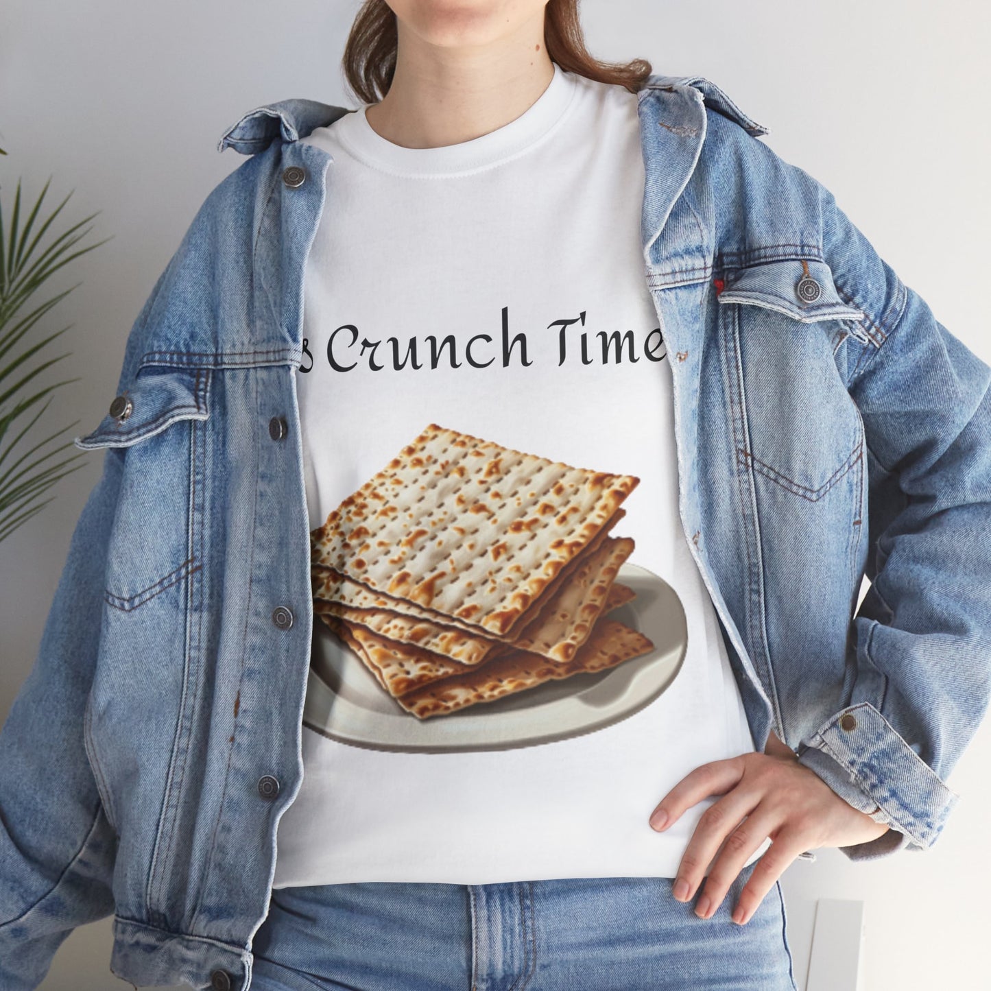 It's Crunch Time Matza Unisex Heavy Cotton Tee