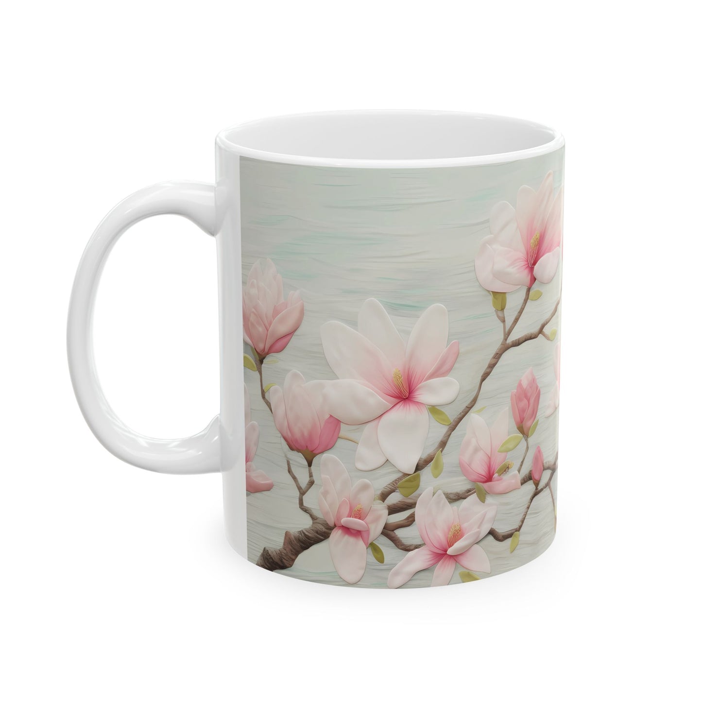 Spring Flowers Ceramic Mug, (11oz, 15oz)