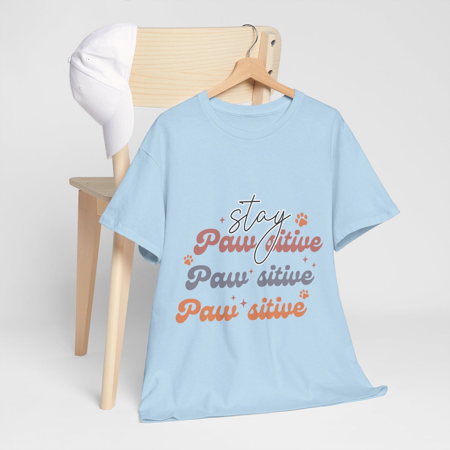 Stay Paw Sitive Unisex Heavy Cotton Tee