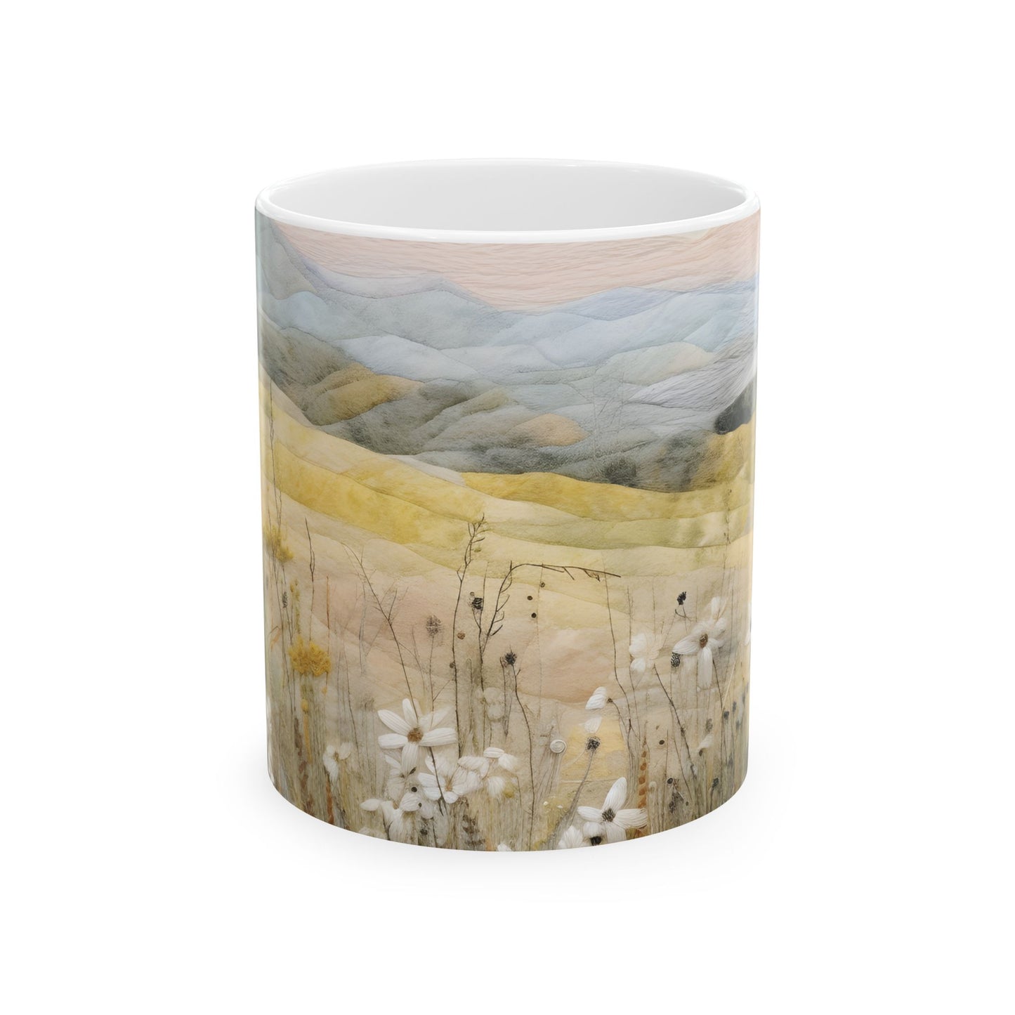 Mountain Plain Ceramic Mug, (11oz, 15oz)