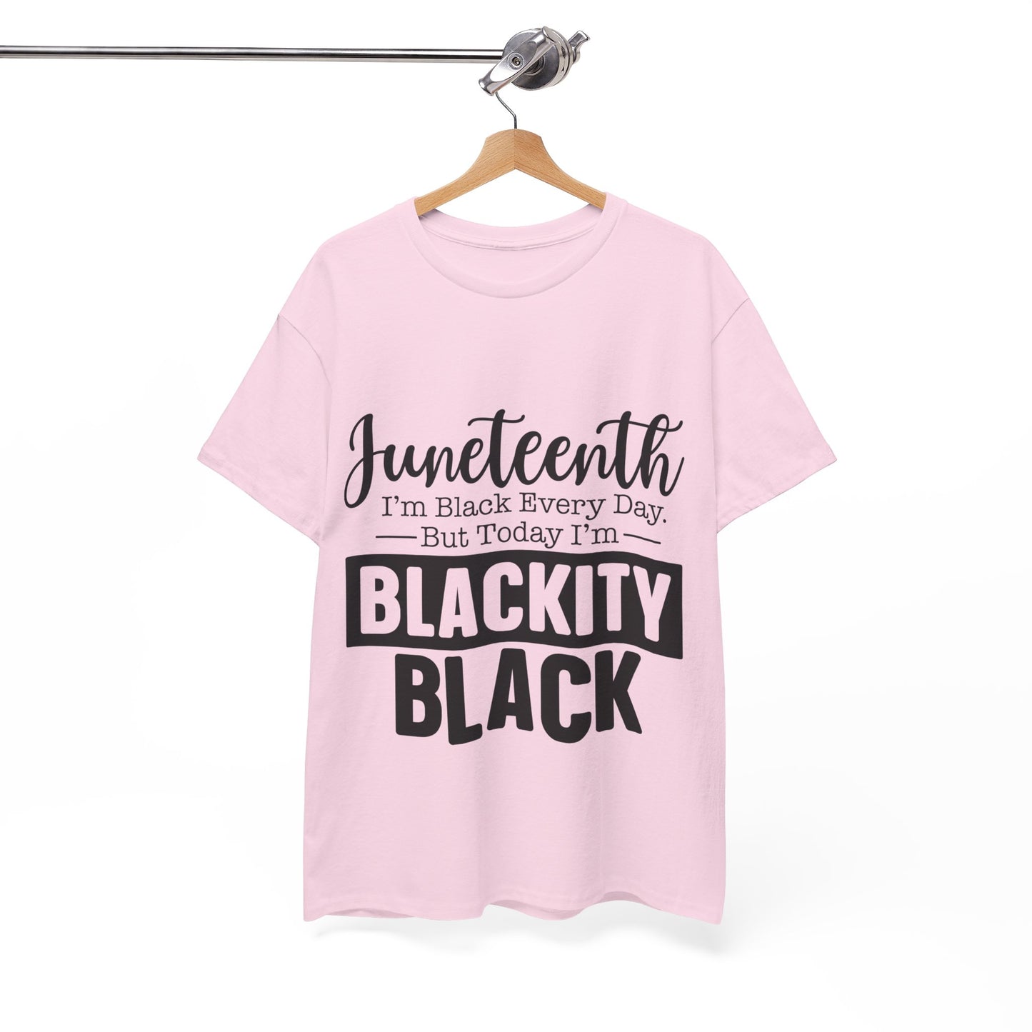 Juneteenth Black Everyday Unisex Heavy Cotton Tee