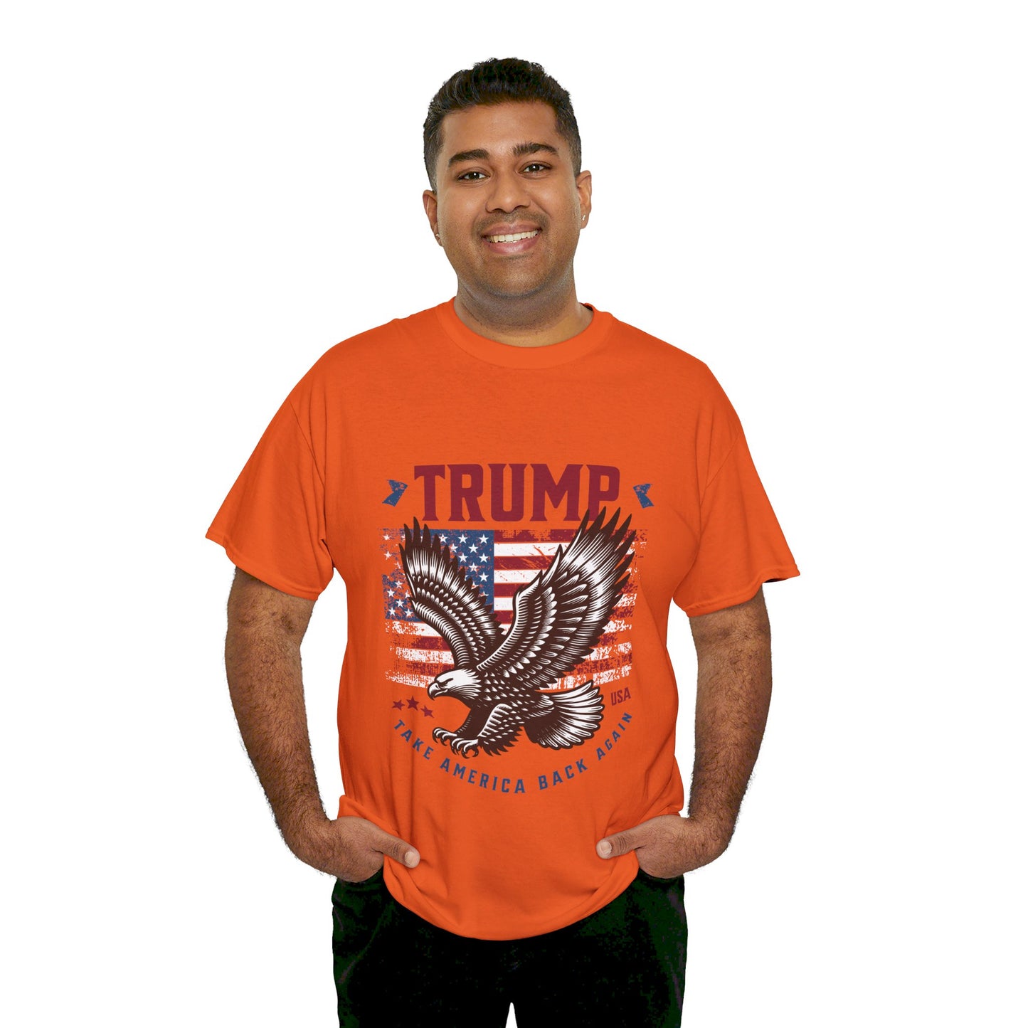 Trump MAGA Eagle Unisex Heavy Cotton Tee