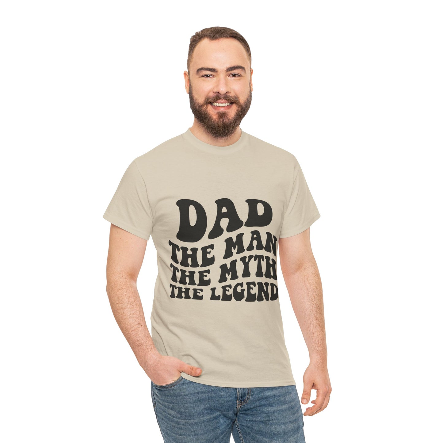 Dad Man Myth Legend Unisex Heavy Cotton Tee